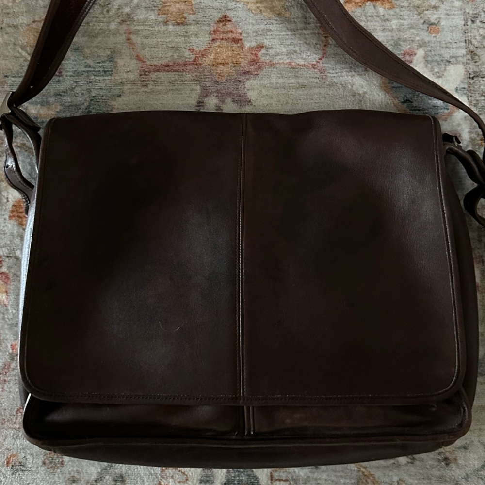 Coach VTG Tabby Messenger Briefcase Shoulder Bag smooth leather - Picture 6 of 10